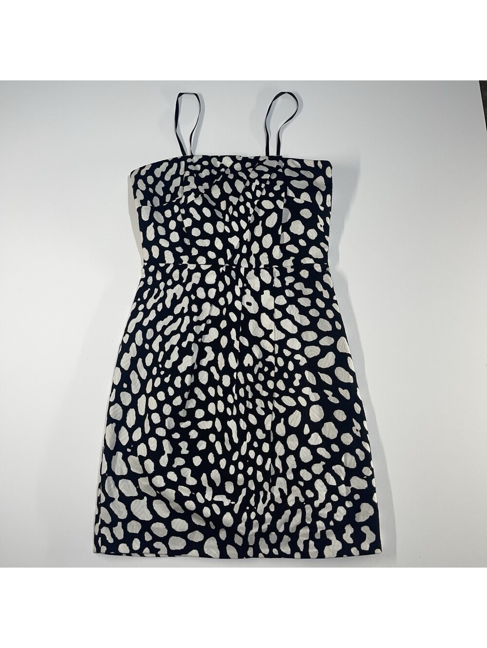 Laundry by Shelli Segal Sz 0 Black White Dress Party Cocktail Summer Animal NWT